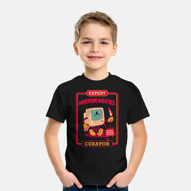 Expert Horror Movies Curator-Youth-Basic-Tee-sachpica