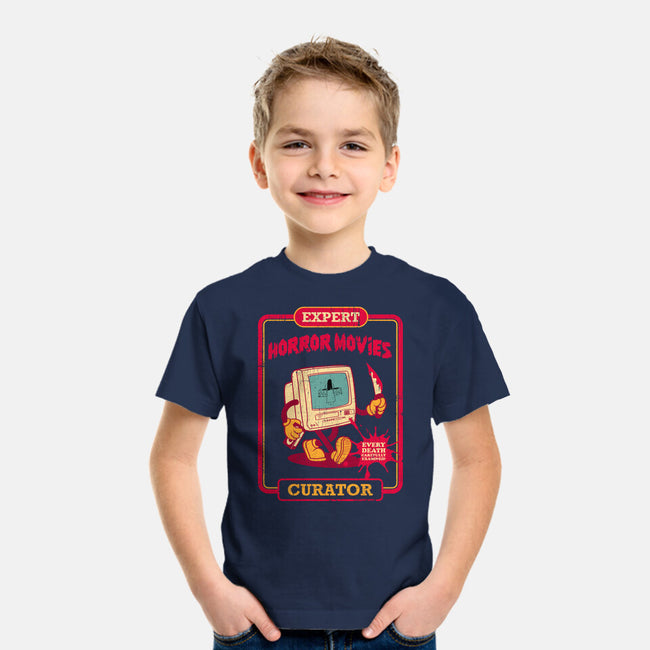 Expert Horror Movies Curator-Youth-Basic-Tee-sachpica