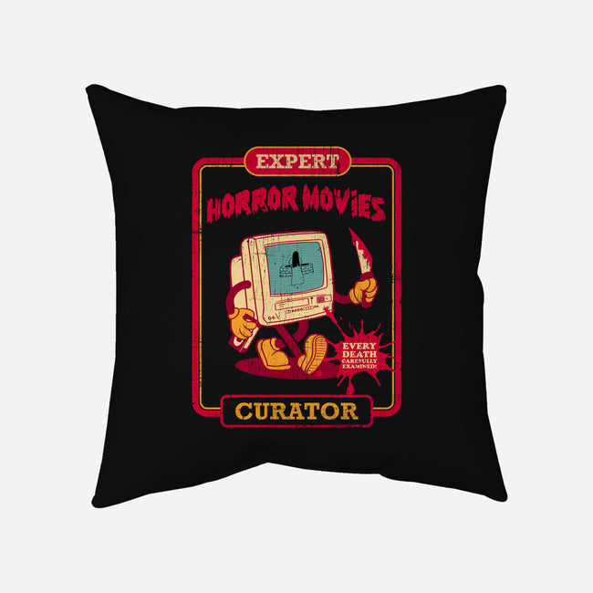 Expert Horror Movies Curator-None-Removable Cover w Insert-Throw Pillow-sachpica