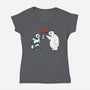 Wild Hero 6-Womens-V-Neck-Tee-PGDesigns