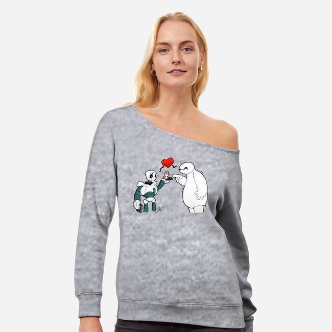 Wild Hero 6-Womens-Off Shoulder-Sweatshirt-PGDesigns