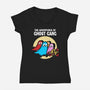 The Adventures Of Ghost Gang-Womens-V-Neck-Tee-zascanauta