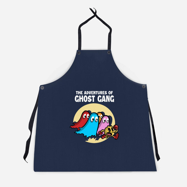 The Adventures Of Ghost Gang-Unisex-Kitchen-Apron-zascanauta