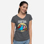 The Adventures Of Ghost Gang-Womens-V-Neck-Tee-zascanauta