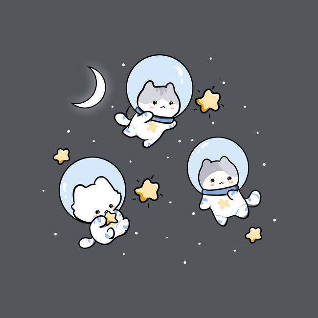 Astro Cats-Womens-Basic-Tee-MaxoArt