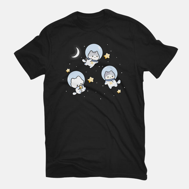 Astro Cats-Mens-Heavyweight-Tee-MaxoArt