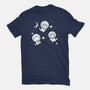 Astro Cats-Womens-Basic-Tee-MaxoArt