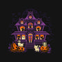 Pumpkin Haunted House-None-Basic Tote-Bag-worlddominationforcats