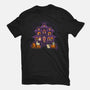 Pumpkin Haunted House-Youth-Basic-Tee-worlddominationforcats