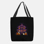 Pumpkin Haunted House-None-Basic Tote-Bag-worlddominationforcats