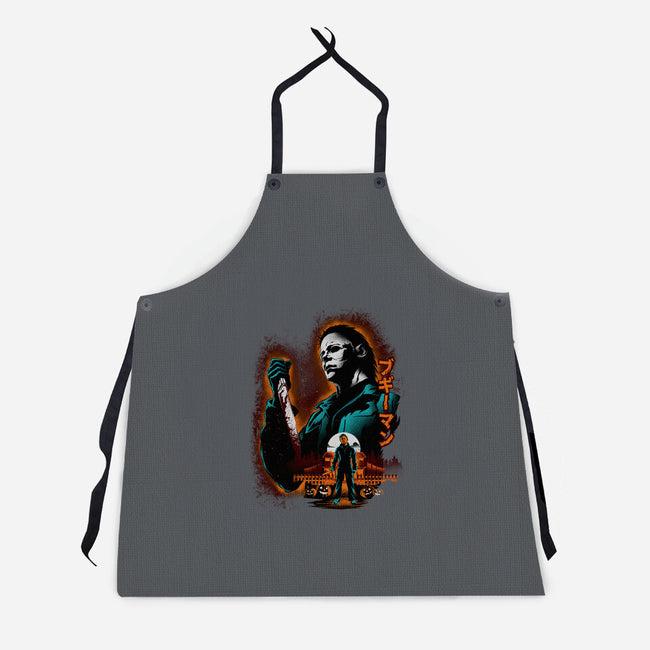 Attack Of Myers-Unisex-Kitchen-Apron-hypertwenty