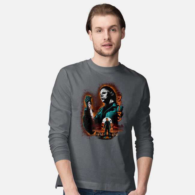 Attack Of Myers-Mens-Long Sleeved-Tee-hypertwenty