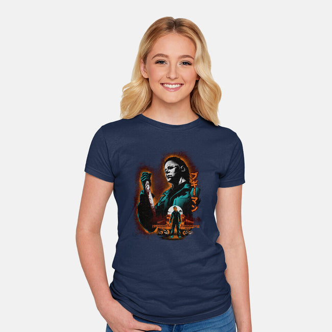 Attack Of Myers-Womens-Fitted-Tee-hypertwenty