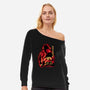 Attack Of Krueger-Womens-Off Shoulder-Sweatshirt-hypertwenty