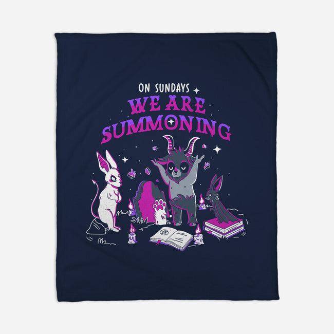 Summoning On Sundays-None-Fleece-Blanket-yumie