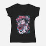 My Meowgic-Womens-V-Neck-Tee-yumie