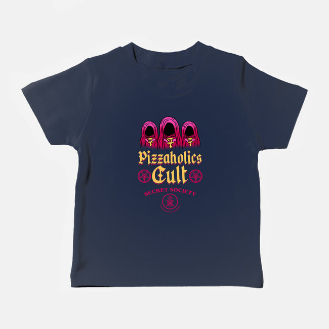 Pizzaholics Cult Secret Society-Baby-Basic-Tee-sachpica