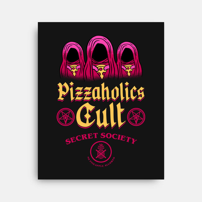 Pizzaholics Cult Secret Society-None-Stretched-Canvas-sachpica