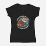 Don’t Disturb-Womens-V-Neck-Tee-Freecheese