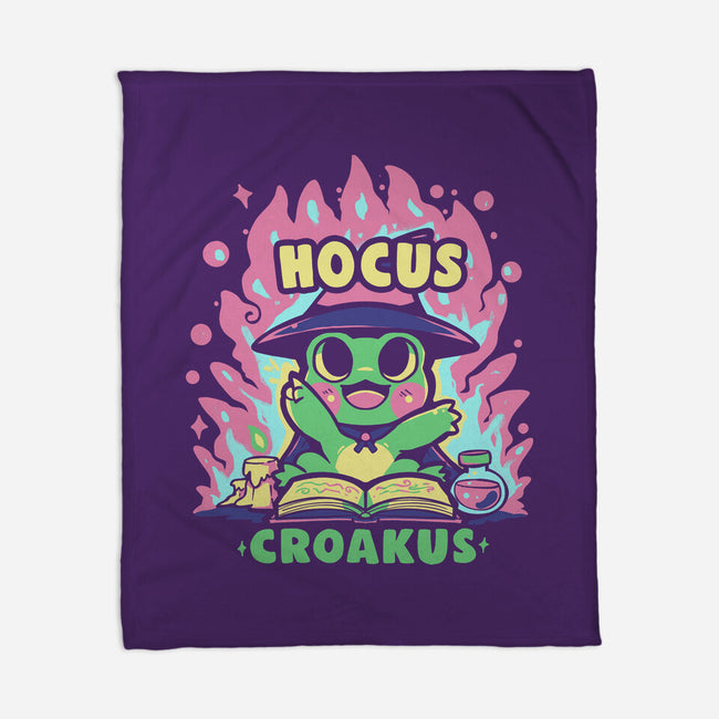 Hocus Croakus-None-Fleece-Blanket-TechraNova