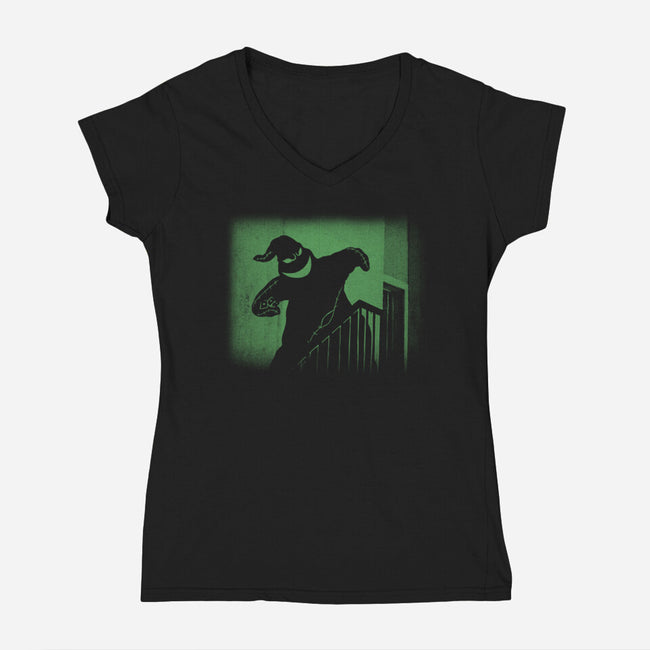 Boogiesferatu-Womens-V-Neck-Tee-Barbadifuoco