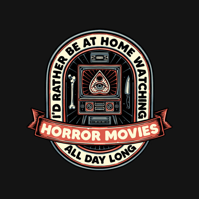 Horror Movies All Day-Mens-Long Sleeved-Tee-glitchygorilla