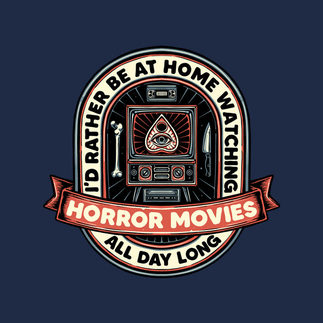 Horror Movies All Day-Womens-Fitted-Tee-glitchygorilla