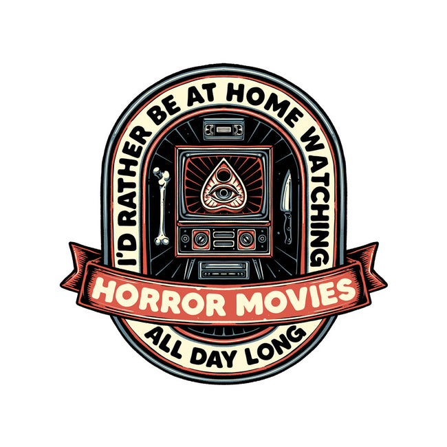 Horror Movies All Day-Unisex-Kitchen-Apron-glitchygorilla