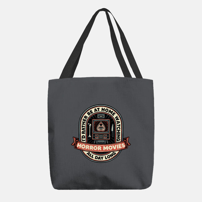 Horror Movies All Day-None-Basic Tote-Bag-glitchygorilla