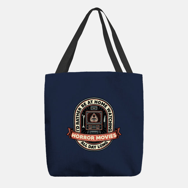 Horror Movies All Day-None-Basic Tote-Bag-glitchygorilla