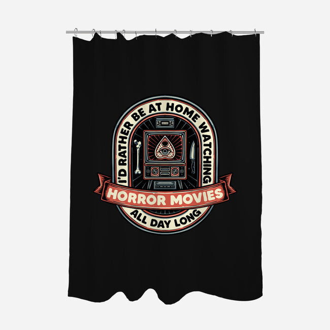 Horror Movies All Day-None-Polyester-Shower Curtain-glitchygorilla