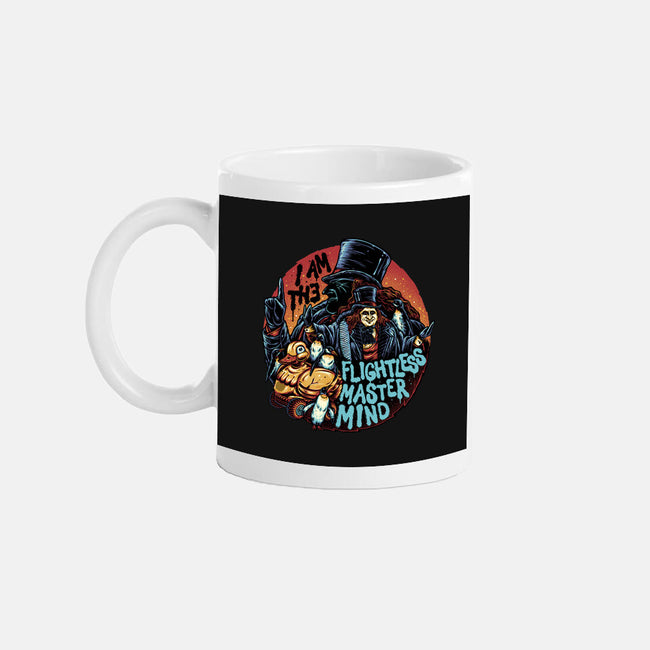 Flightless Mastermind-None-Mug-Drinkware-glitchygorilla