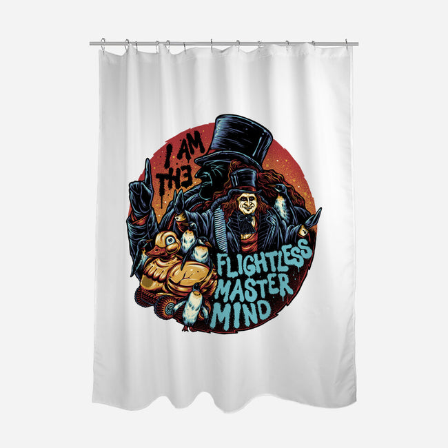 Flightless Mastermind-None-Polyester-Shower Curtain-glitchygorilla