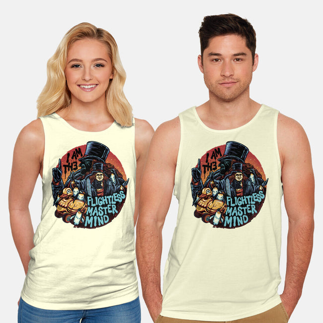 Flightless Mastermind-Unisex-Basic-Tank-glitchygorilla