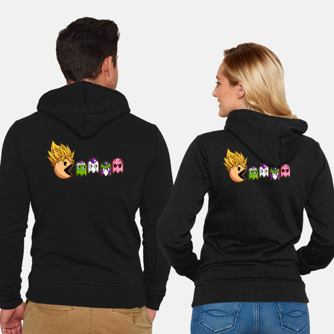 Eat Like Supersaiyan-Unisex-Zip-Up-Sweatshirt-spoilerinc