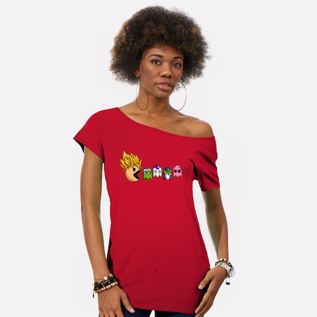 Eat Like Supersaiyan-Womens-Off Shoulder-Tee-spoilerinc