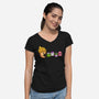 Eat Like Supersaiyan-Womens-V-Neck-Tee-spoilerinc