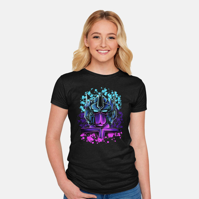 Neon Autoleader-Womens-Fitted-Tee-nickzzarto