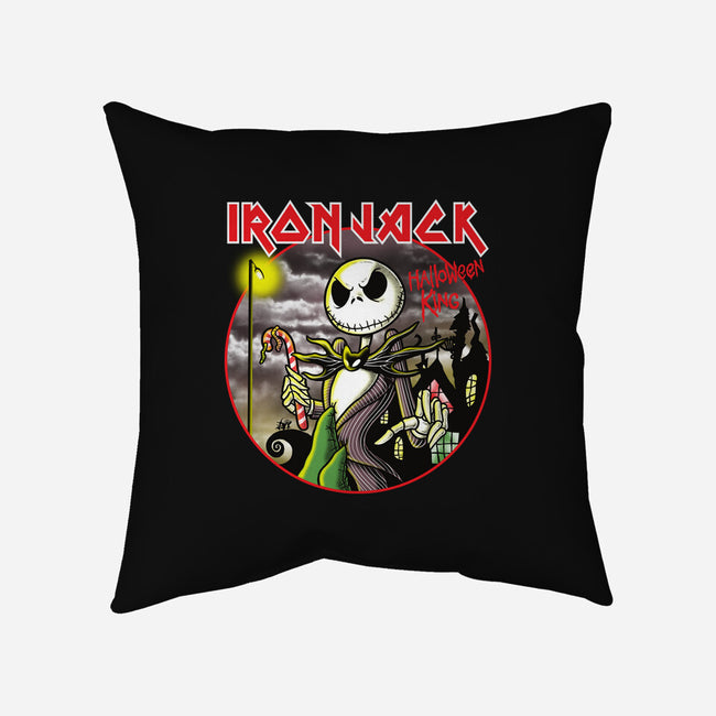 Iron Halloween King-None-Removable Cover w Insert-Throw Pillow-Barbadifuoco