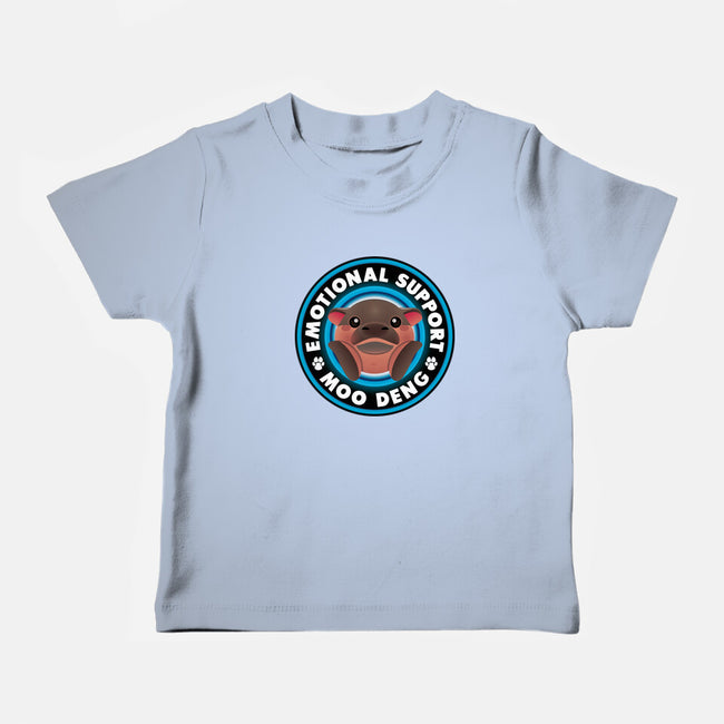 Emotional Support Hippo-Baby-Basic-Tee-Whimsical Thinker