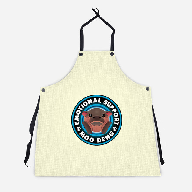 Emotional Support Hippo-Unisex-Kitchen-Apron-Whimsical Thinker