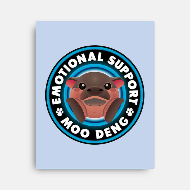 Emotional Support Hippo-None-Stretched-Canvas-Whimsical Thinker