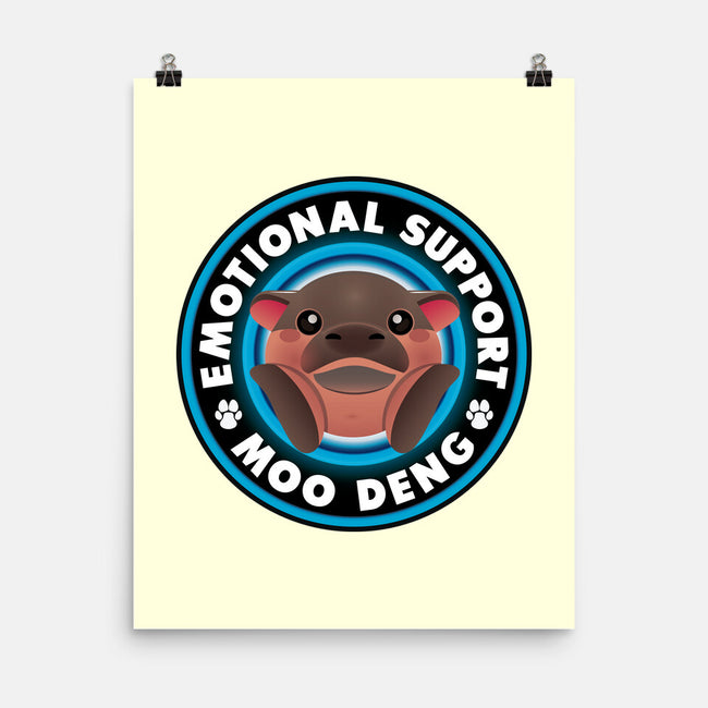 Emotional Support Hippo-None-Matte-Poster-Whimsical Thinker