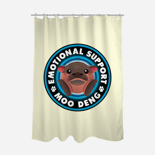 Emotional Support Hippo-None-Polyester-Shower Curtain-Whimsical Thinker