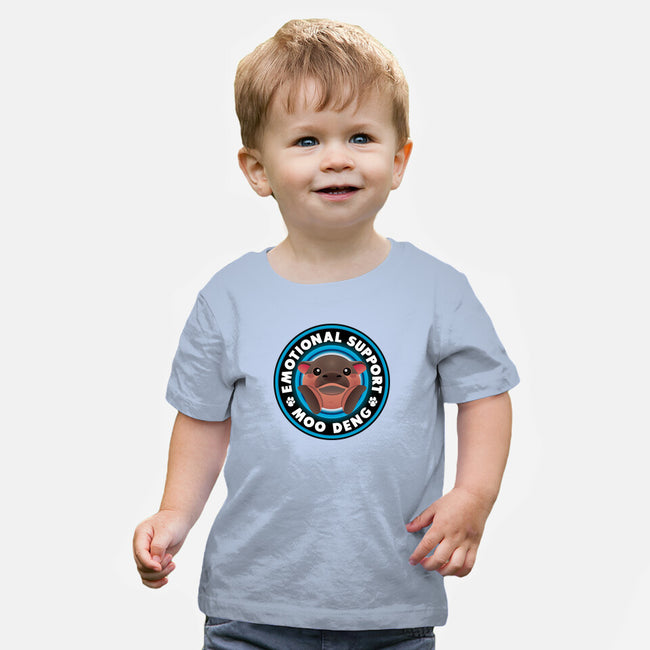 Emotional Support Hippo-Baby-Basic-Tee-Whimsical Thinker