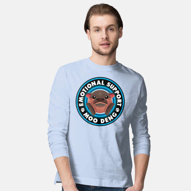 Emotional Support Hippo-Mens-Long Sleeved-Tee-Whimsical Thinker