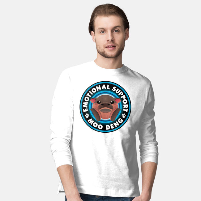 Emotional Support Hippo-Mens-Long Sleeved-Tee-Whimsical Thinker