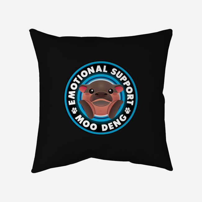 Emotional Support Hippo-None-Removable Cover w Insert-Throw Pillow-Whimsical Thinker