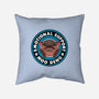 Emotional Support Hippo-None-Removable Cover w Insert-Throw Pillow-Whimsical Thinker