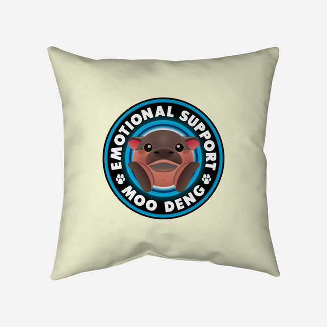 Emotional Support Hippo-None-Removable Cover w Insert-Throw Pillow-Whimsical Thinker